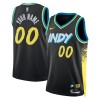 NBA Mænd Trøje Indiana Pacers Custom 2023-24 Nike City Edition Sort Swingman